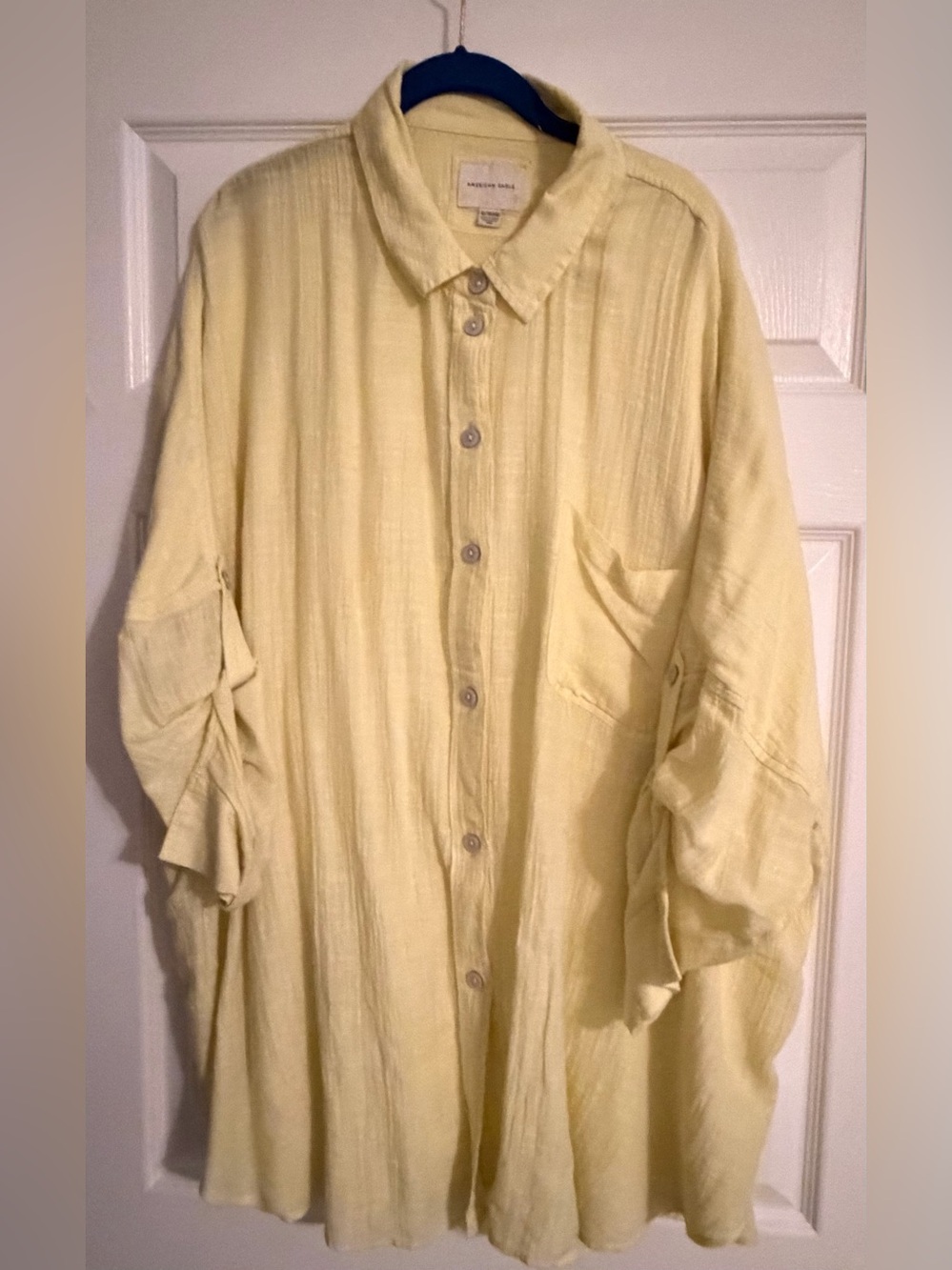 Oversized button up